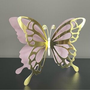 3D Butterfly Wall Decor Gold Pink Bedroom Birthday Party Shower Wedding 29 Piece